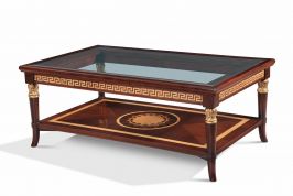 Flower Inlay Square Table
